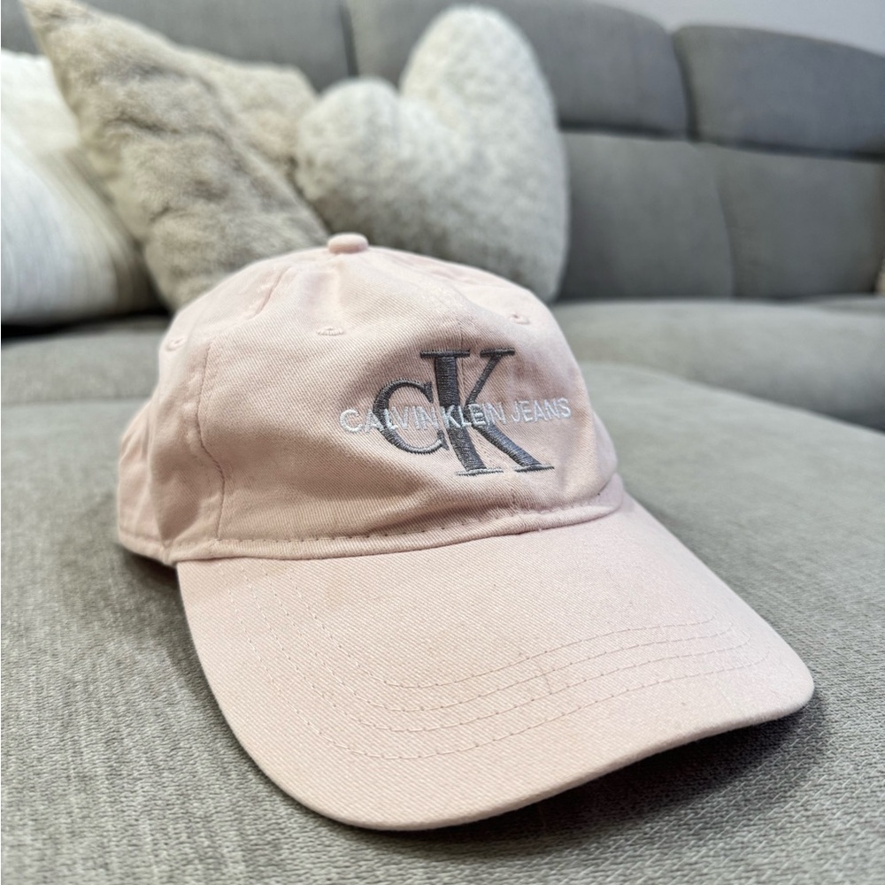 NWOT Light Pink Calvin Klein Jeans Baseball Cap Hat - Picture 7 of 7